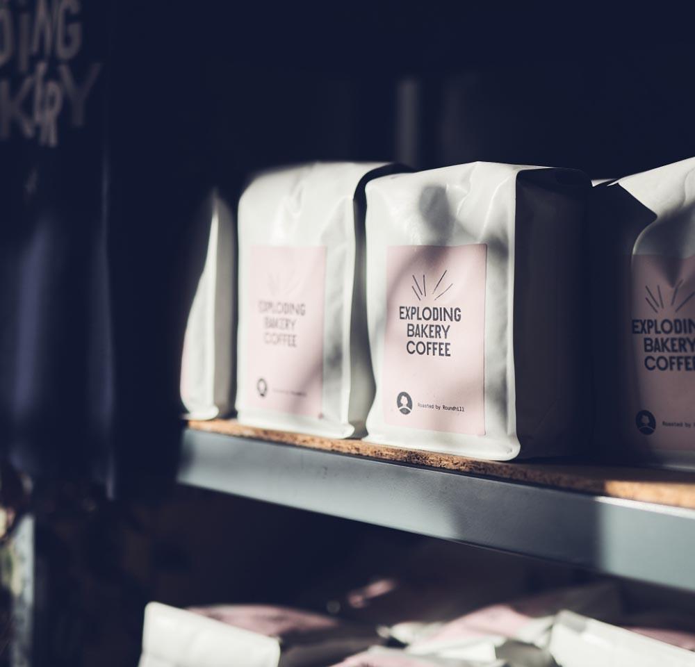 exploding bakery coffee bags